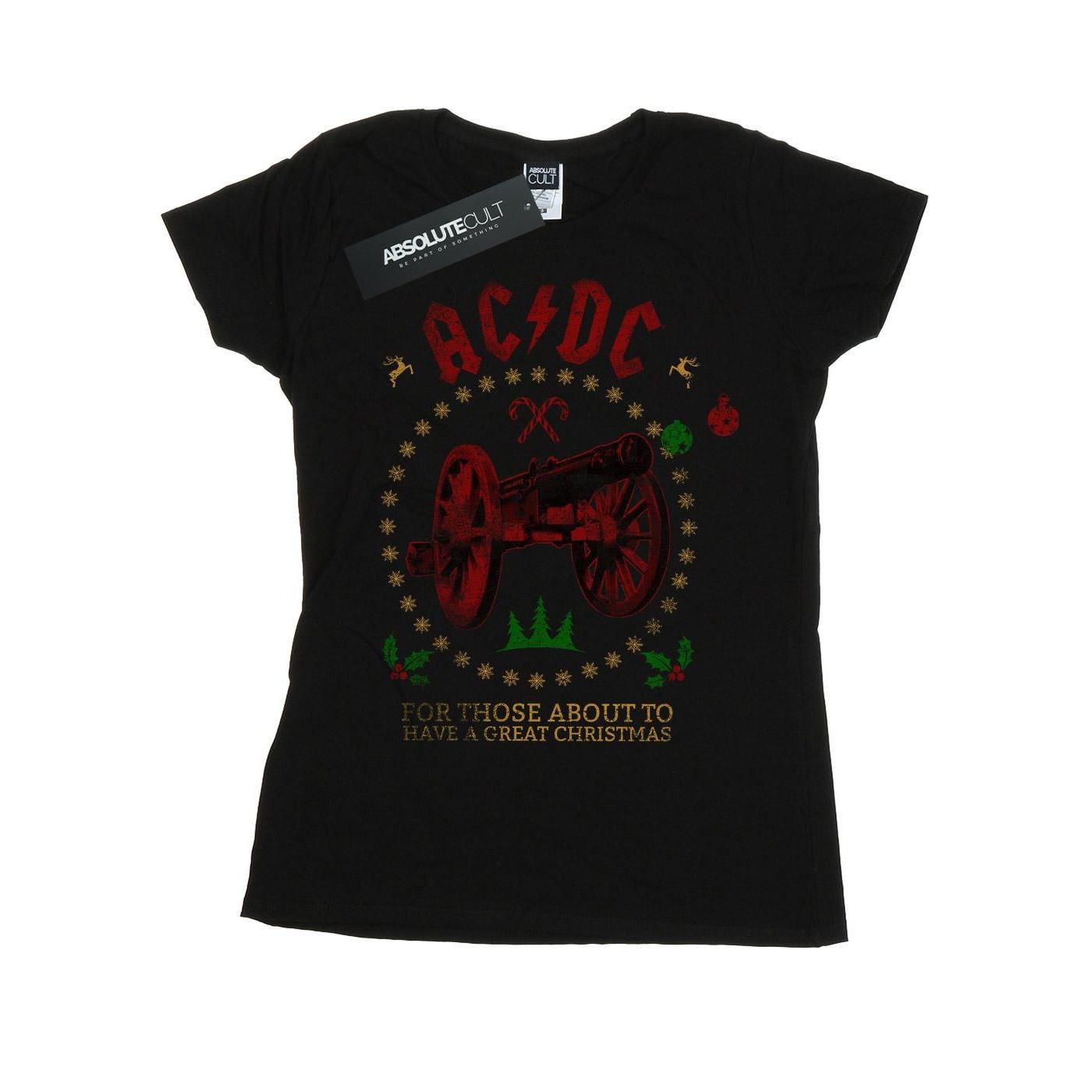 Image of Acdc Christmas For Those Tshirt Damen Schwarz S