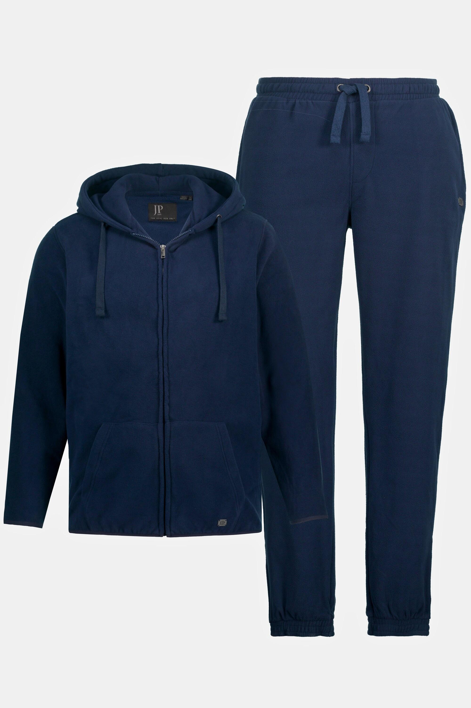 JP1880  Jogginganzug, Fleece, 2-teilig, Homewear, Kapuze, Kängurutasche 