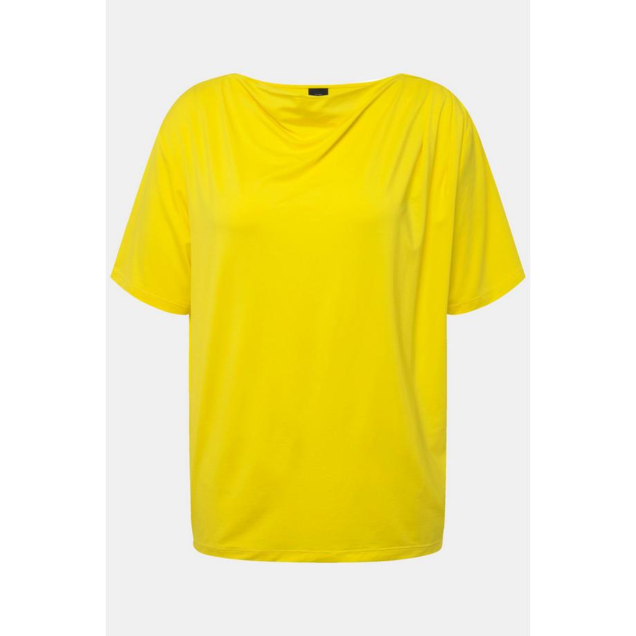 Ulla Popken T-shirt Lyocell Mezze Maniche Scollo a Goccia  