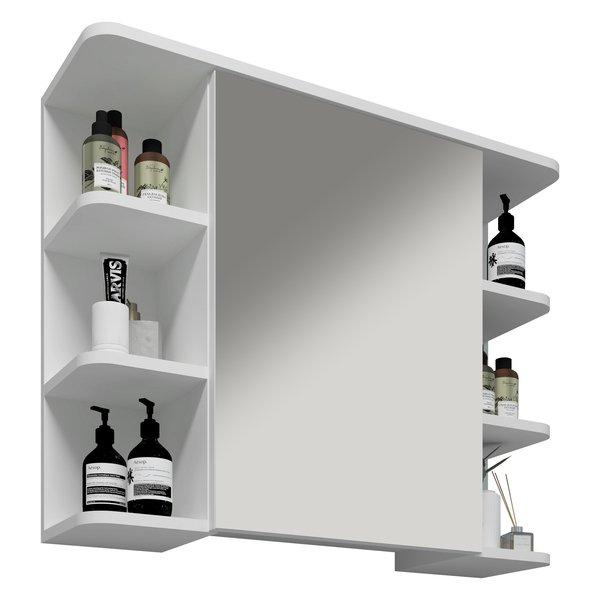 Image of Badspiegel Wandspiegel Hängespiegel Spiegelschrank Badezimmer Ablage Nilosi Badspiegel Wandspiegel Hängespiegel Spiegelschrank Badezimmer Ablage Nilosi