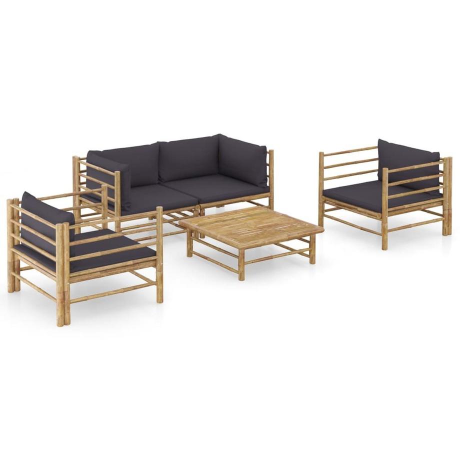 VidaXL Garten-lounge-set bambus  