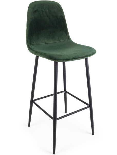 Image of Barhocker Irelia velvet dunkelgrün Barhocker Irelia velvet dunkelgrün