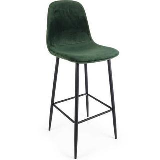 mutoni Tabouret de Bar Irelia Velvet Vert Foncé  