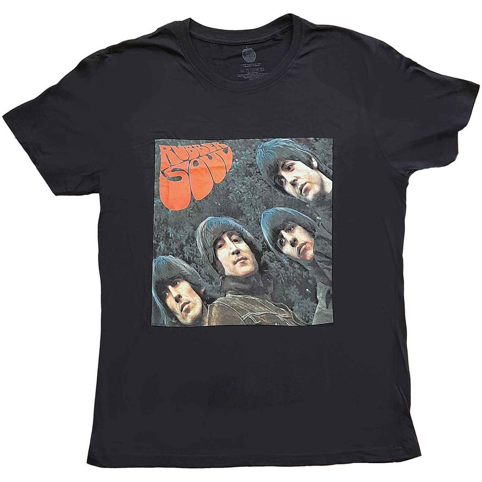 Image of Rubber Soul Tshirt Damen Schwarz M