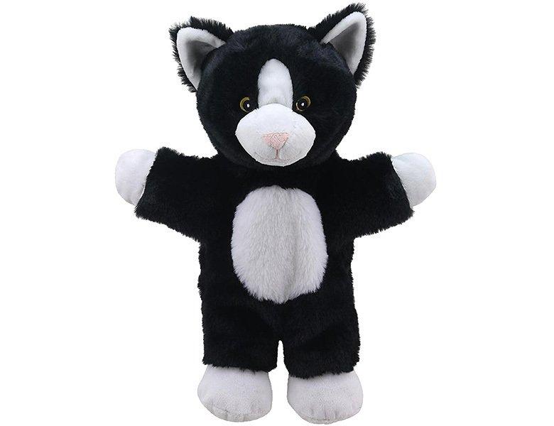 Image of Eco Walking Puppets Handpuppe Katze Schwarz/weiss (32cm) Unisex ONE SIZE