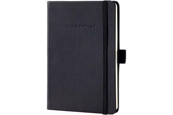 CONCEPTUM CONCEPTUM Notizbuch A6 CO132 liniert, 80g, 194 Bl. schwarz  