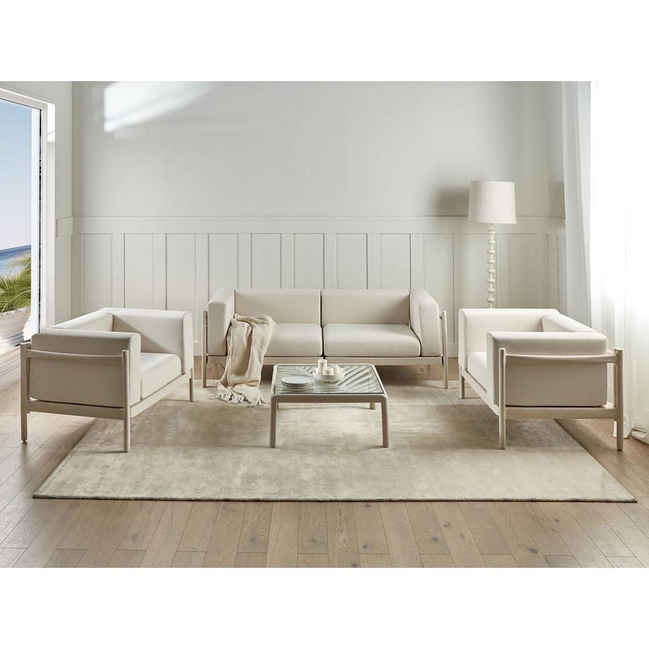 Beliani Set lounge pour jardin en Matière synthétique Moderne FERRETTI  