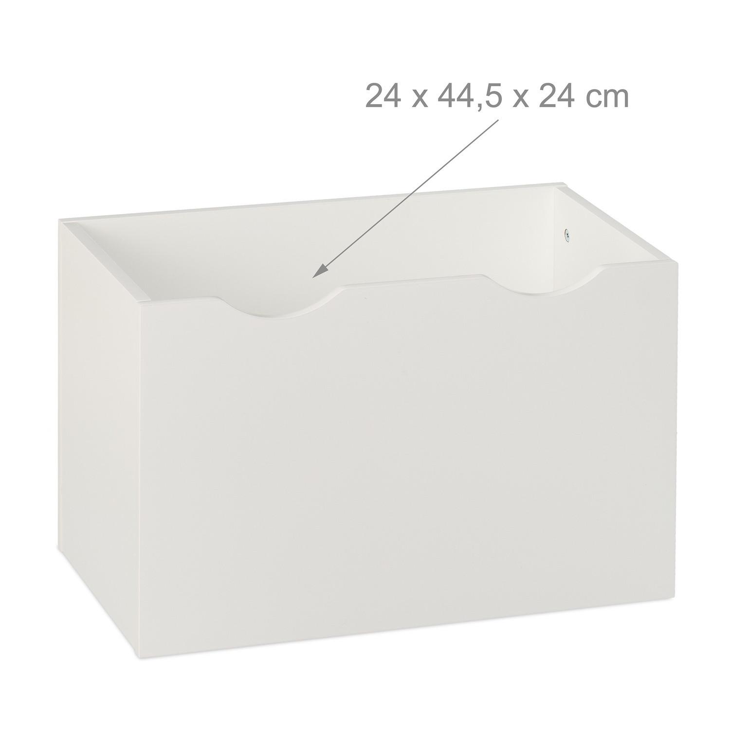 Northix Bücherregal für Kinder mit Spielzeugkiste  