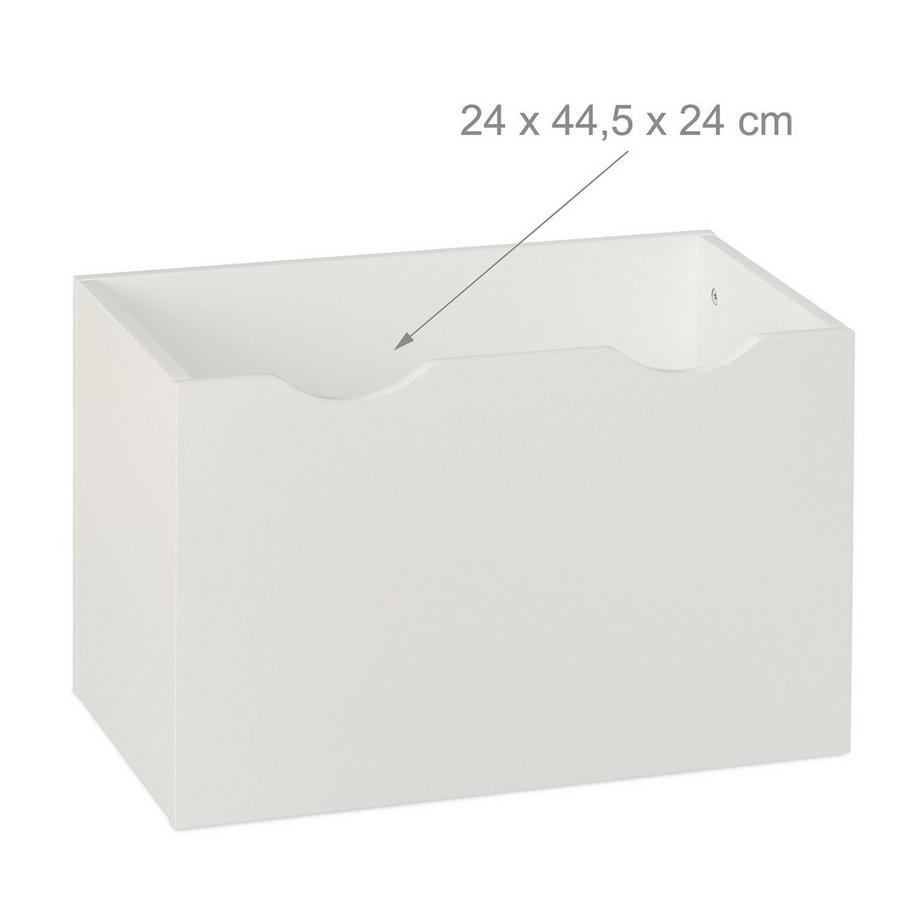 Northix Libreria per bambini con contenitore per giocattoli  