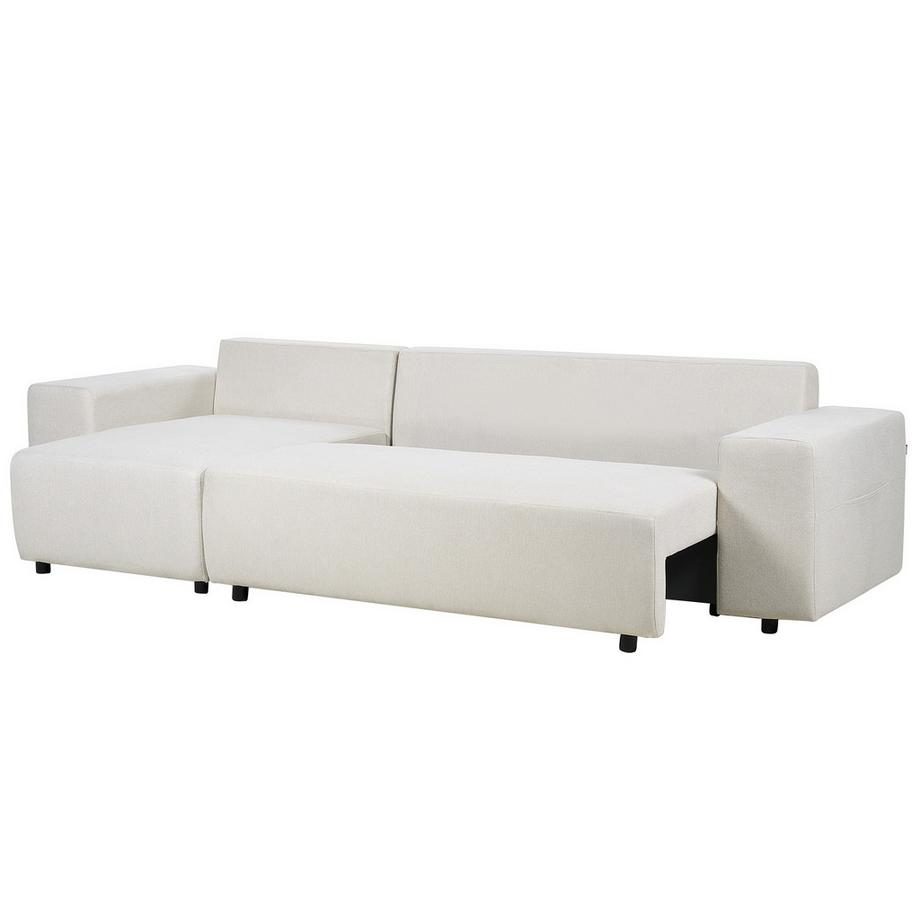 Beliani Ecksofa aus Stoff  LUSPA  