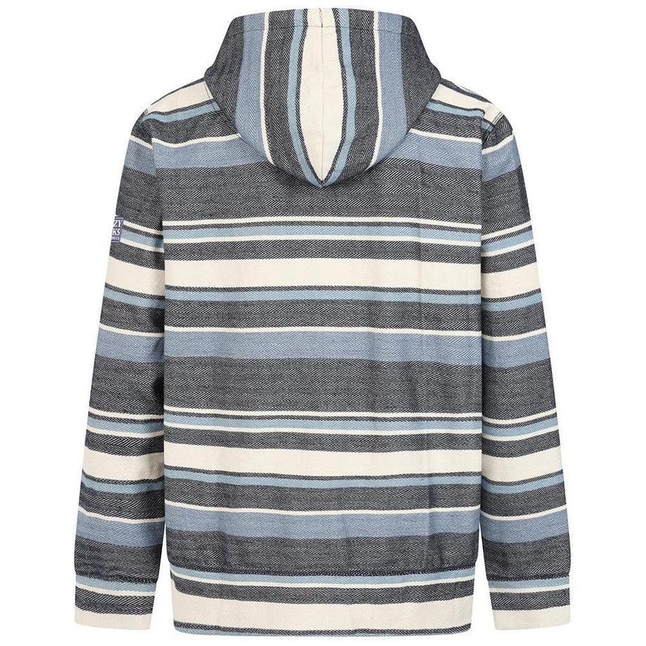 Lazy Jacks Sweat à capuche zippé rayé  