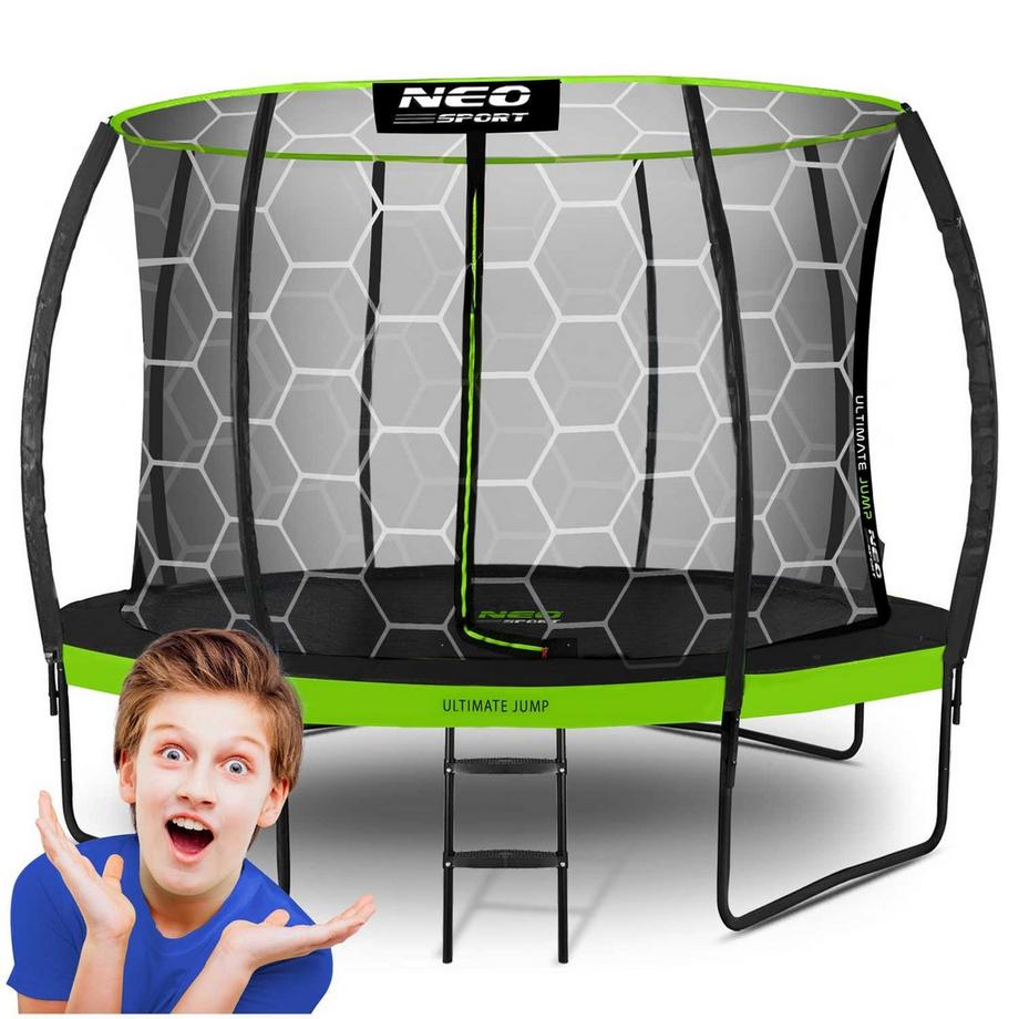 Trampolin für den Garten, 374 cm mit Innenschutznetz von Neo-Sport