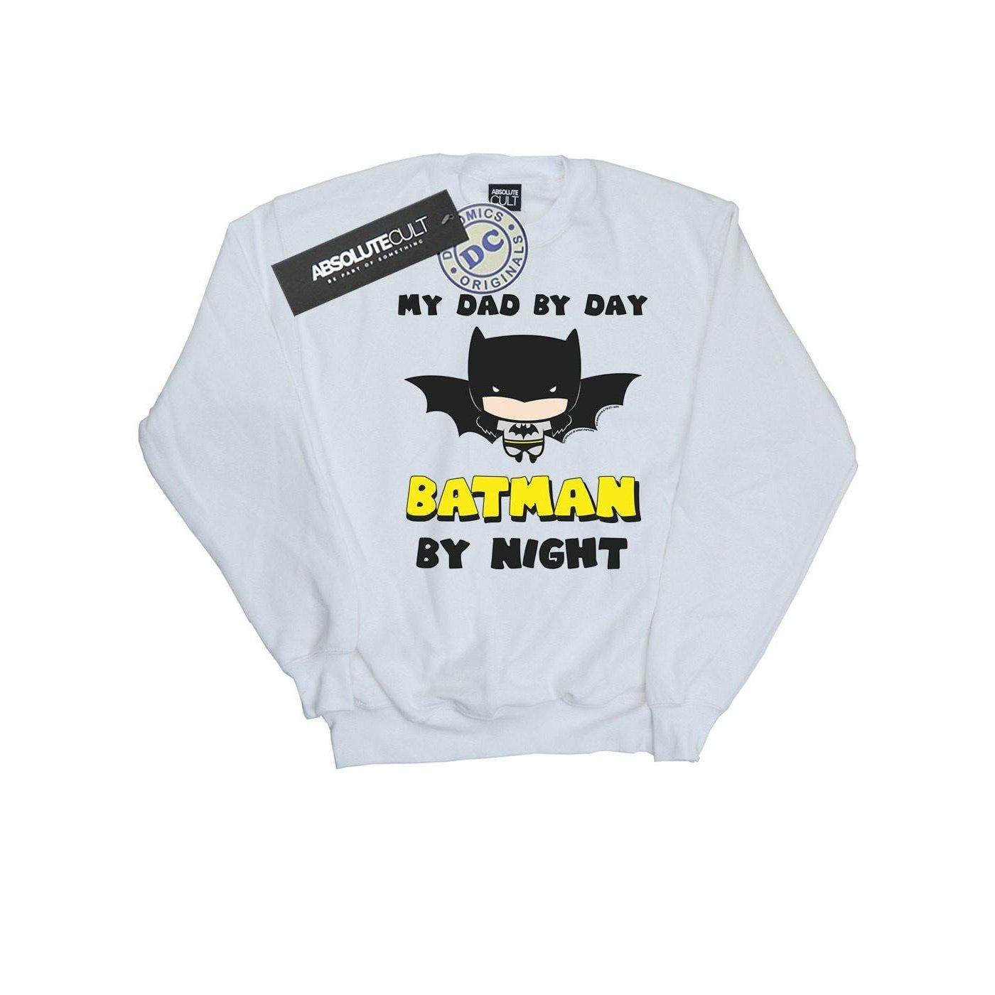 Image of Batman Dad By Day Sweatshirt Jungen Weiss 152-158
