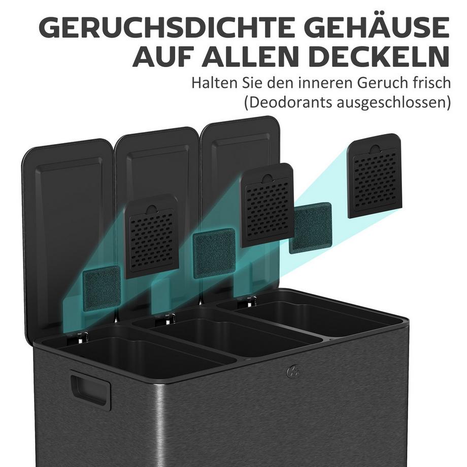 HOMCOM Küchenabfalleimer  