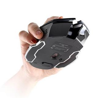 eStore  Mouse da gioco wireless X8 a 2,4 GHz con illuminazione a LED 