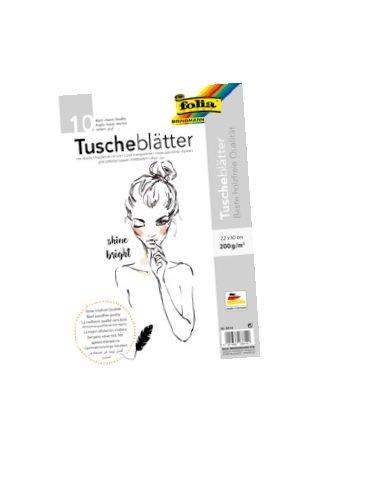 Image of 08614 Kunstdruckpapier Kunstpapier 10 Blätter Weiss