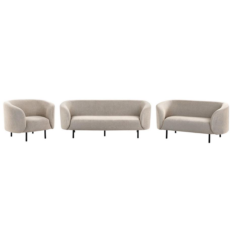 Wohnzimmer Set aus Stoff  LOEN