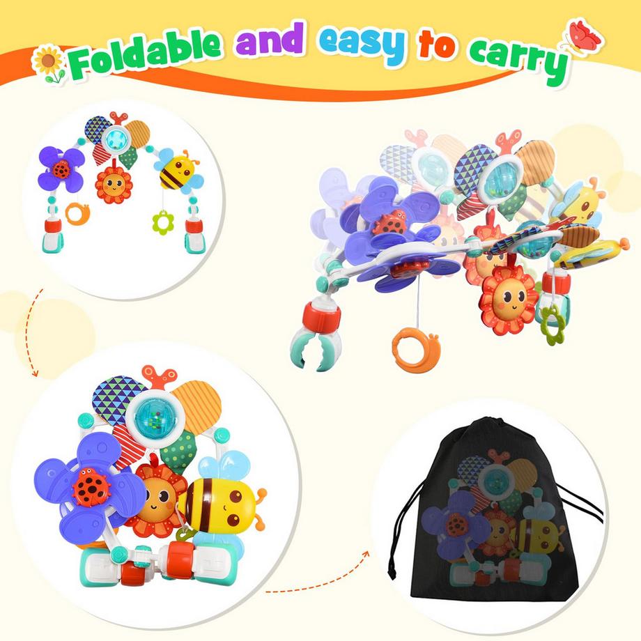 Activity-board  Kinderwagen Spielzeug Kinderwagenkette Kinderwagenkette für Baby Geschenk Babyautositz Spielzeug Neugeborene 