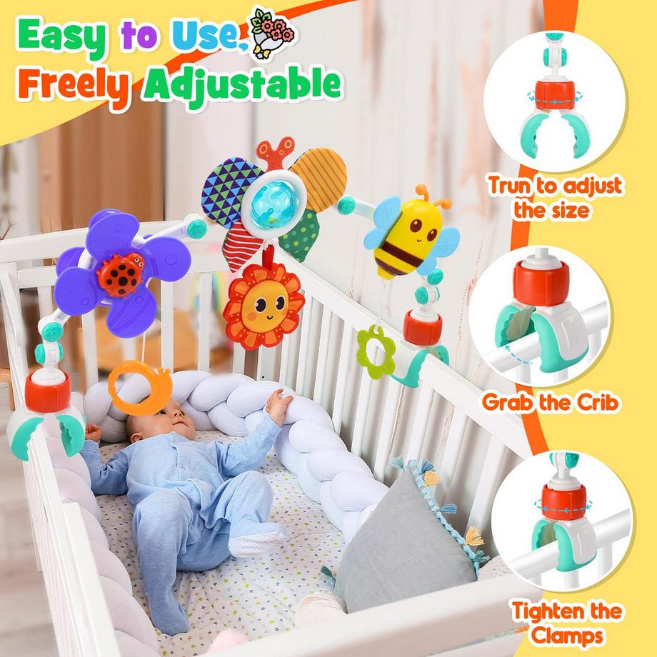 Activity-board  Kinderwagen Spielzeug Kinderwagenkette Kinderwagenkette für Baby Geschenk Babyautositz Spielzeug Neugeborene 