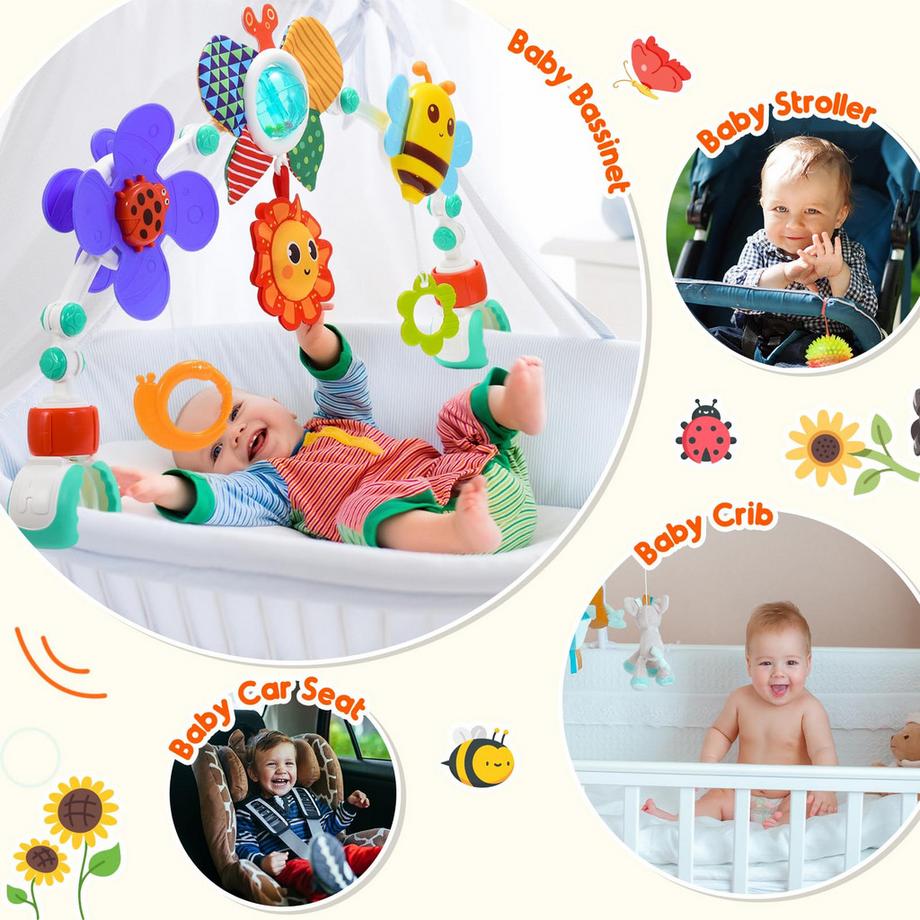 Activity-board  Kinderwagen Spielzeug Kinderwagenkette Kinderwagenkette für Baby Geschenk Babyautositz Spielzeug Neugeborene 