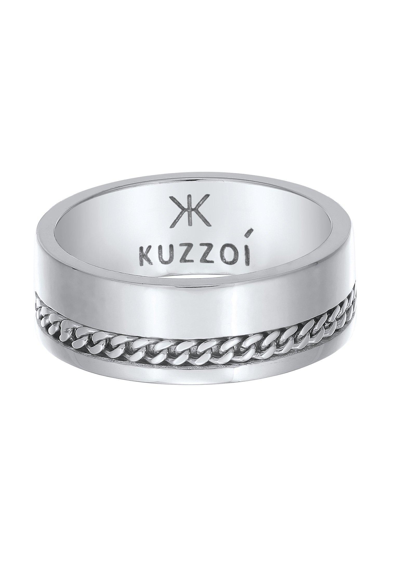 Kuzzoi  Ring  Bandring Chunky Chain 925 Silber 