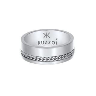 Kuzzoi  Ring  Bandring Chunky Chain 925 Silber 