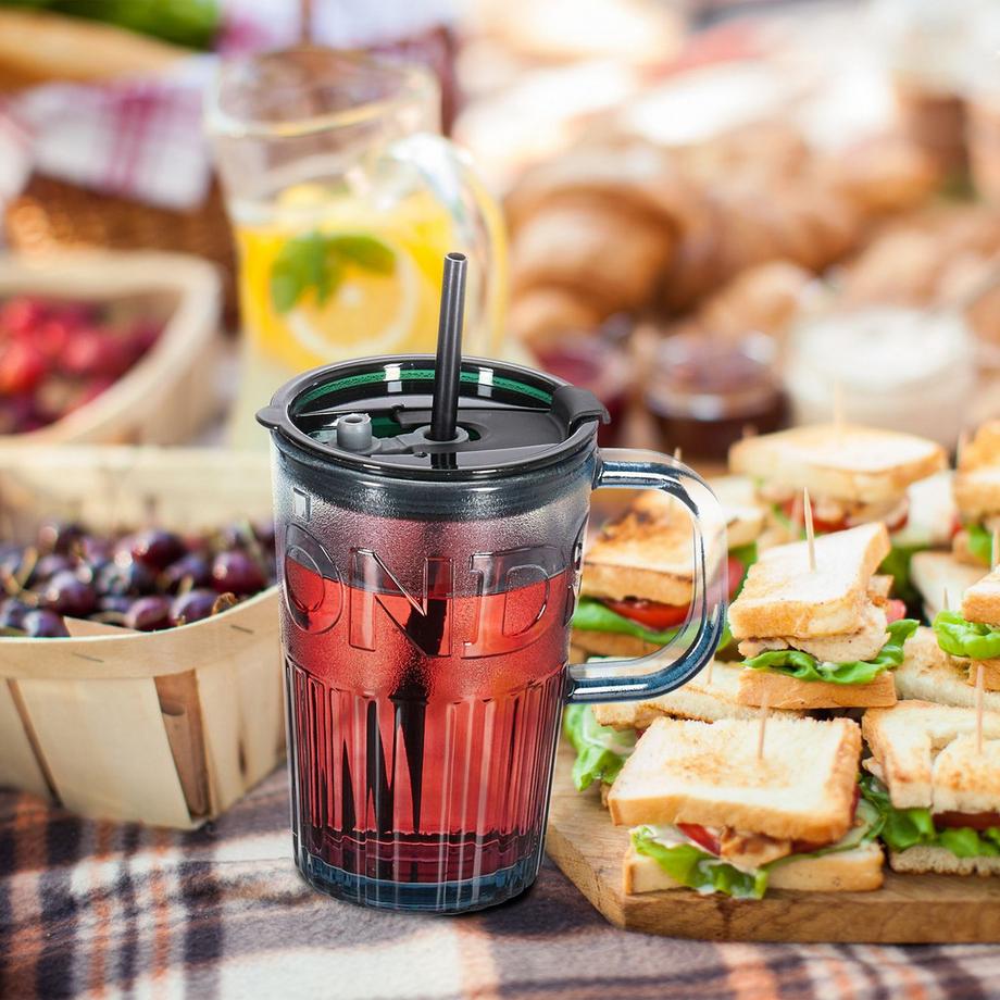 B2X  4er-Set Trinkgläser mit Henkel 