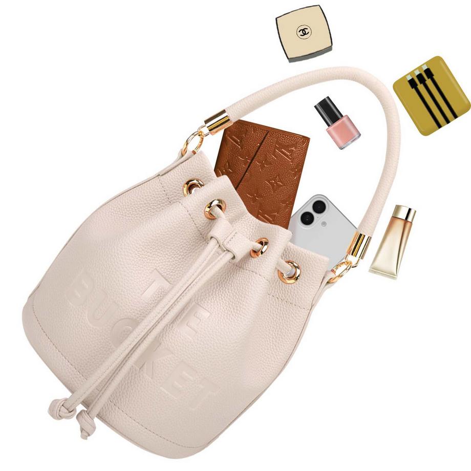 Gallantry THE BUCKET Genarbte Beuteltasche  