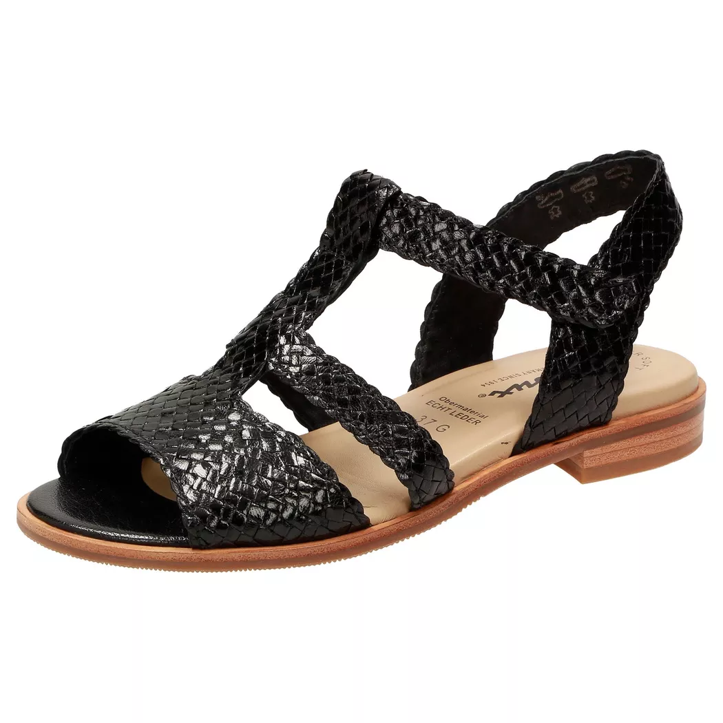 Sioux - Sandale Cosinda-702, für Damen, Schwarz, Größe 41
