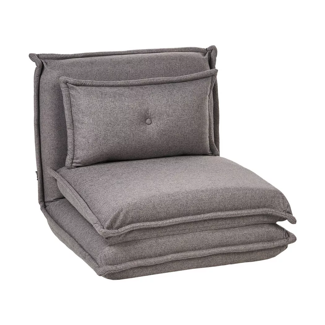 Beliani - Kinder-Schlafsofa aus Stoff  DELLEN, One Size, Spacegrau