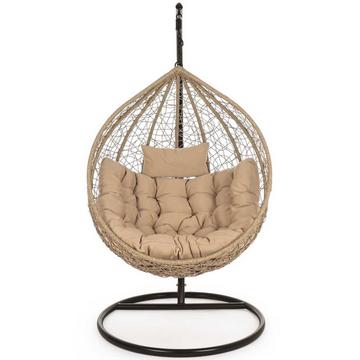 Fauteuil suspendu avec coussin Amirantes nature