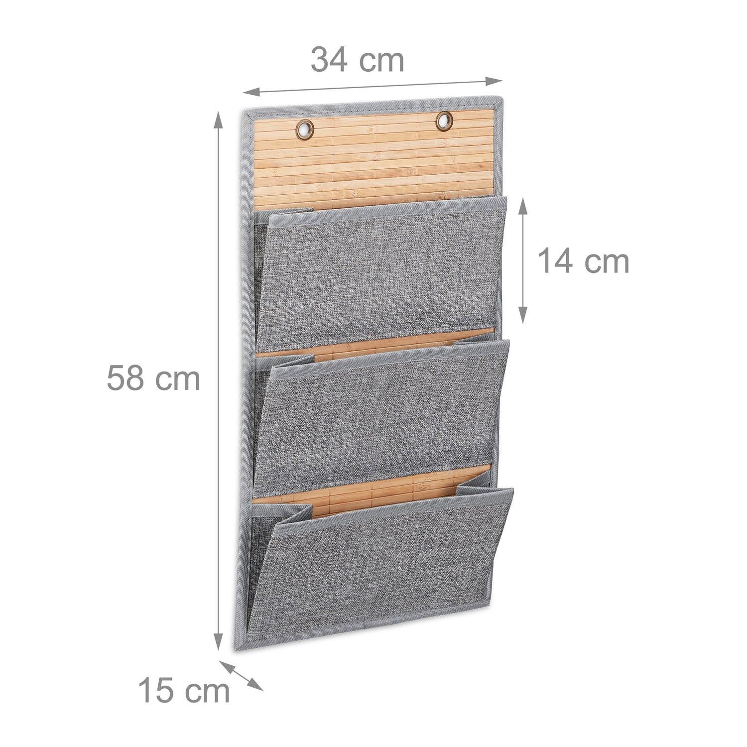 B2X Bambus-Wandhalter für Büro und Flur  