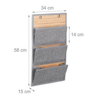 B2X Bambus-Wandhalter für Büro und Flur  