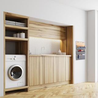 B2X Bambus-Wandhalter für Büro und Flur  