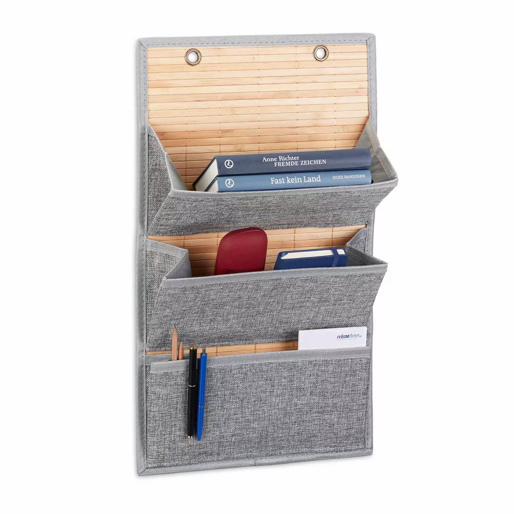 B2X - Bambus-Wandhalter für Büro und Flur, 61cm