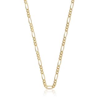 MUAU Schmuck  Collier Figaro Gelbgold 750, 3.4mm, 55cm 