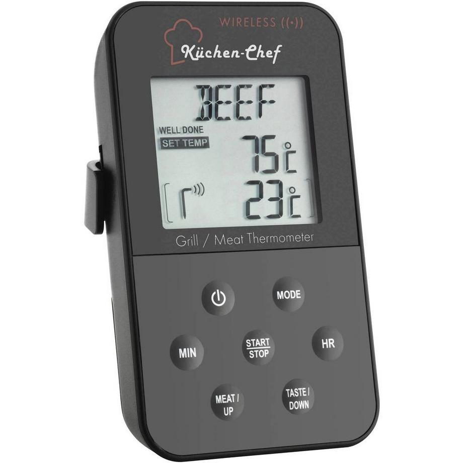TFA Dostmann  Funk-Grill-Bratenthermometer Küchen Chef 