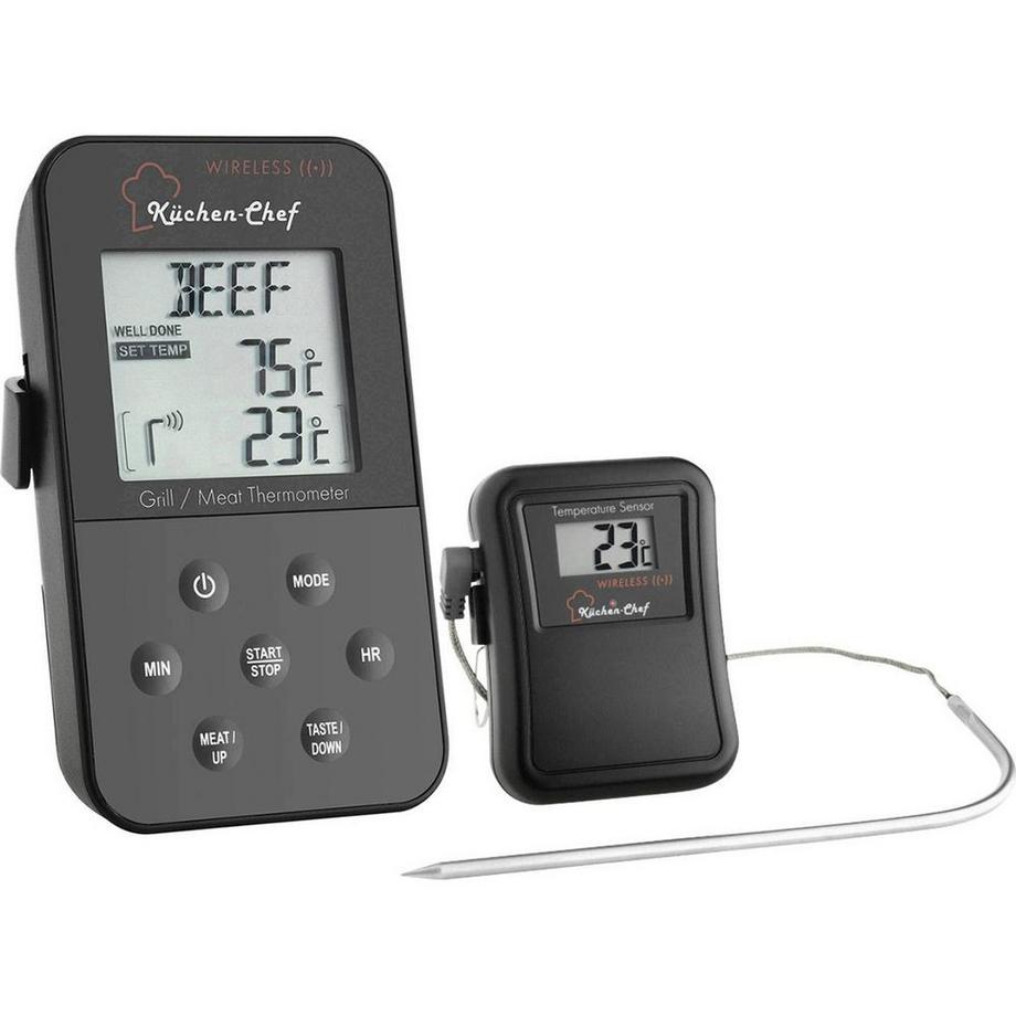 TFA Dostmann  Funk-Grill-Bratenthermometer Küchen Chef 
