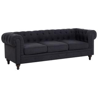 Beliani Divano 3 posti en Poliestere Glamour CHESTERFIELD  