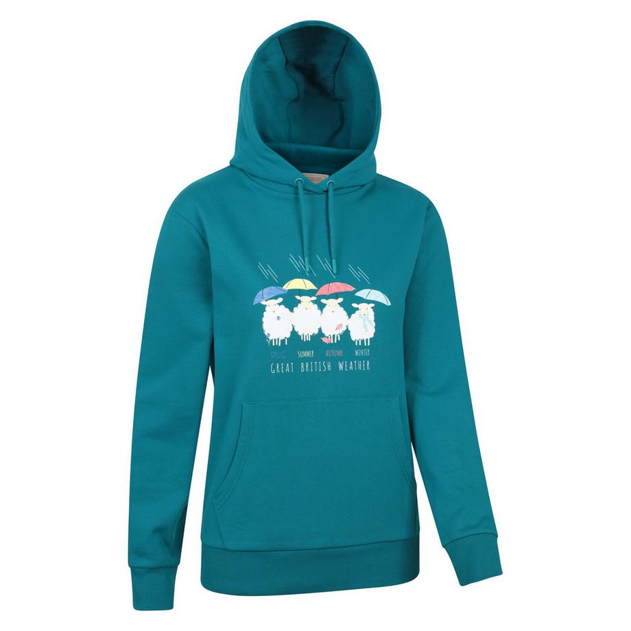 Mountain Warehouse Felpa con cappuccio Great British Weather  