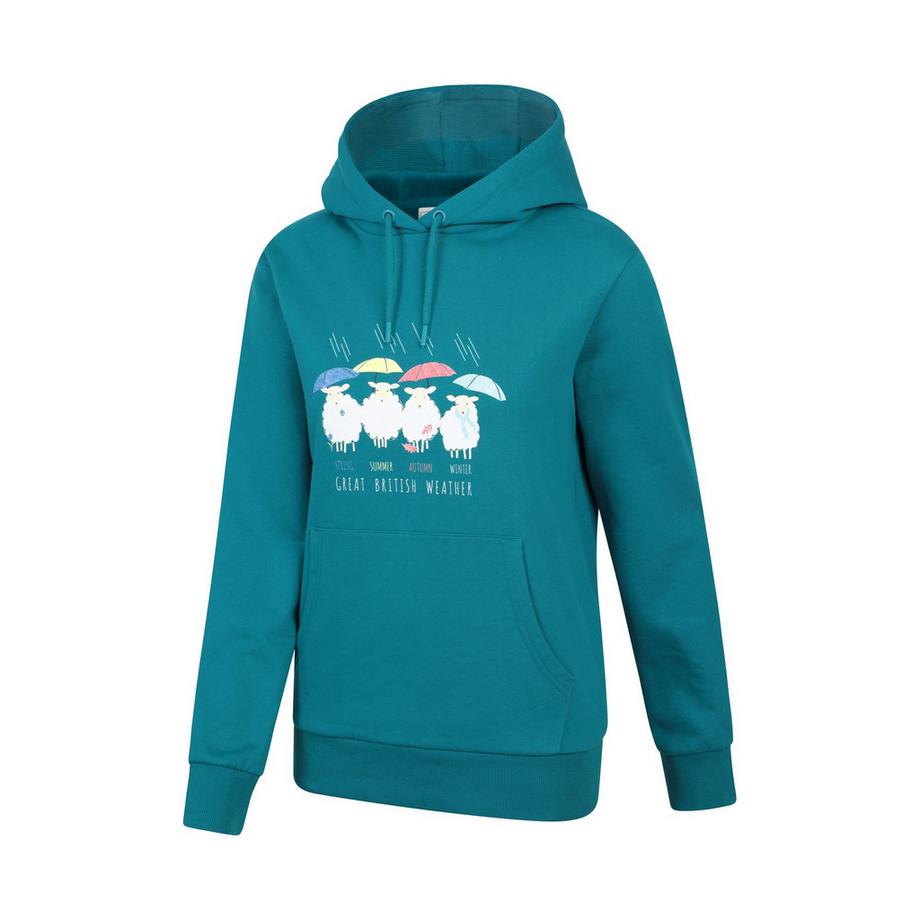 Mountain Warehouse Felpa con cappuccio Great British Weather  