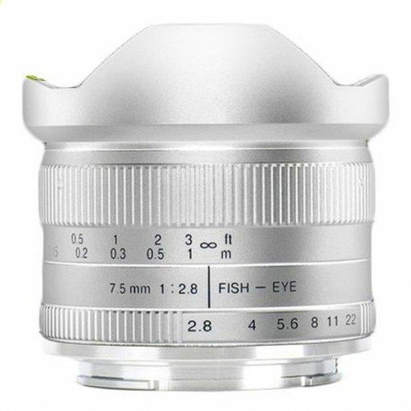 7ARTISANS  7Artisans 7,5 mm F2.8 APS-C (M4/3) Silber 