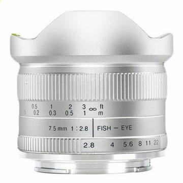 7Artisans 7,5 mm F2.8 APS-C (M4/3) Silber