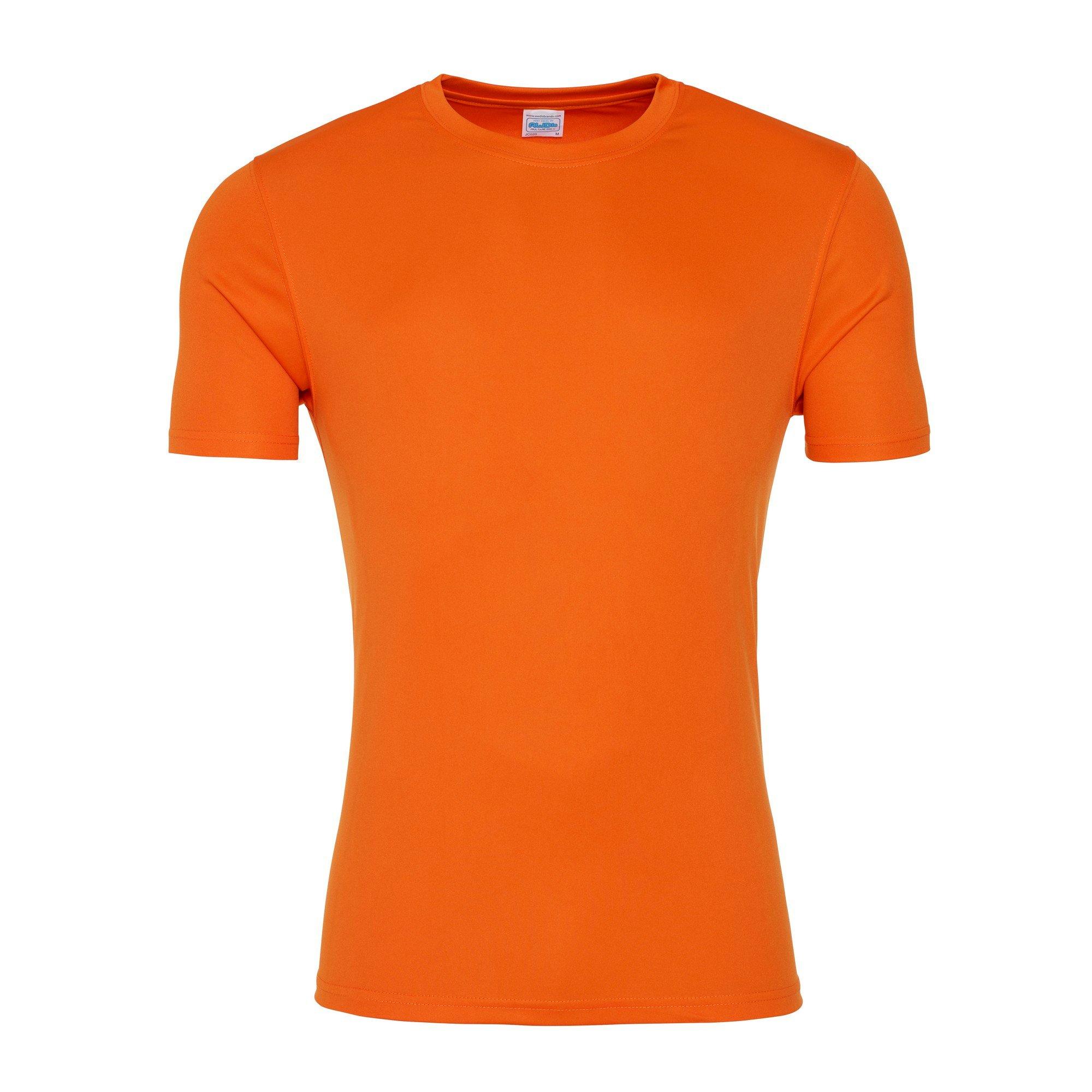 Image of Just Cool Smooth Kurzarm Tshirt Herren Orange M