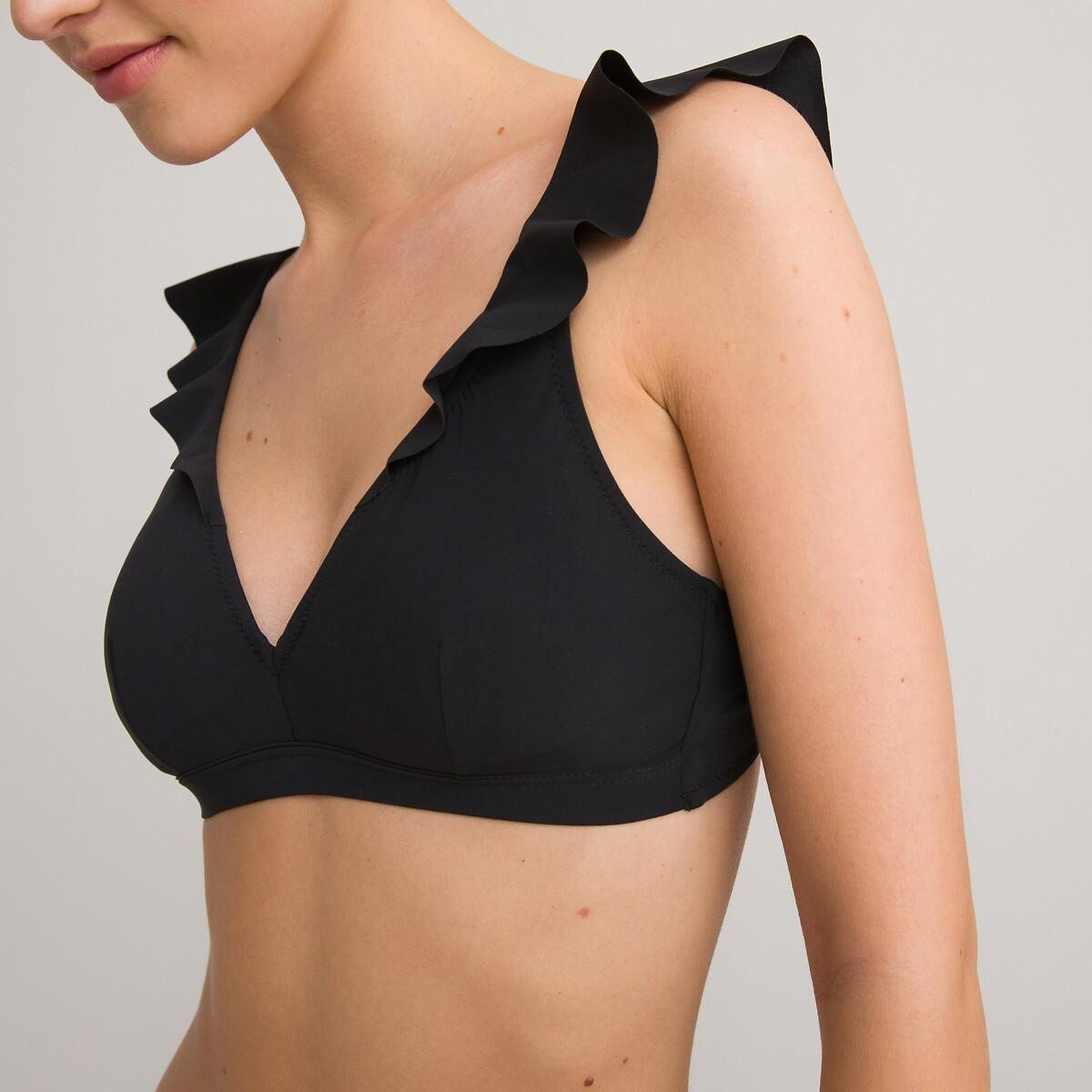 Image of Bikini-oberteil In Foulard-form Damen Schwarz 36