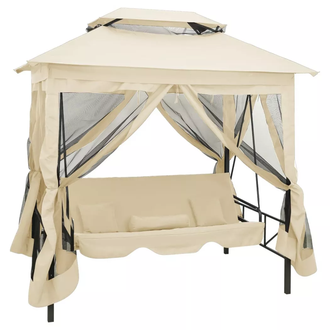 VidaXL - dondolo Tessuto, One Size, Light Beige