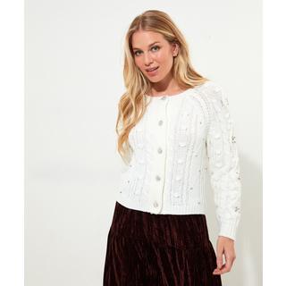 Joe Browns  Diamanté Strickjacke mit Zopfmuster 