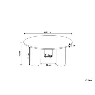 Beliani Table basse en Acacia Traditionnel COLINA  