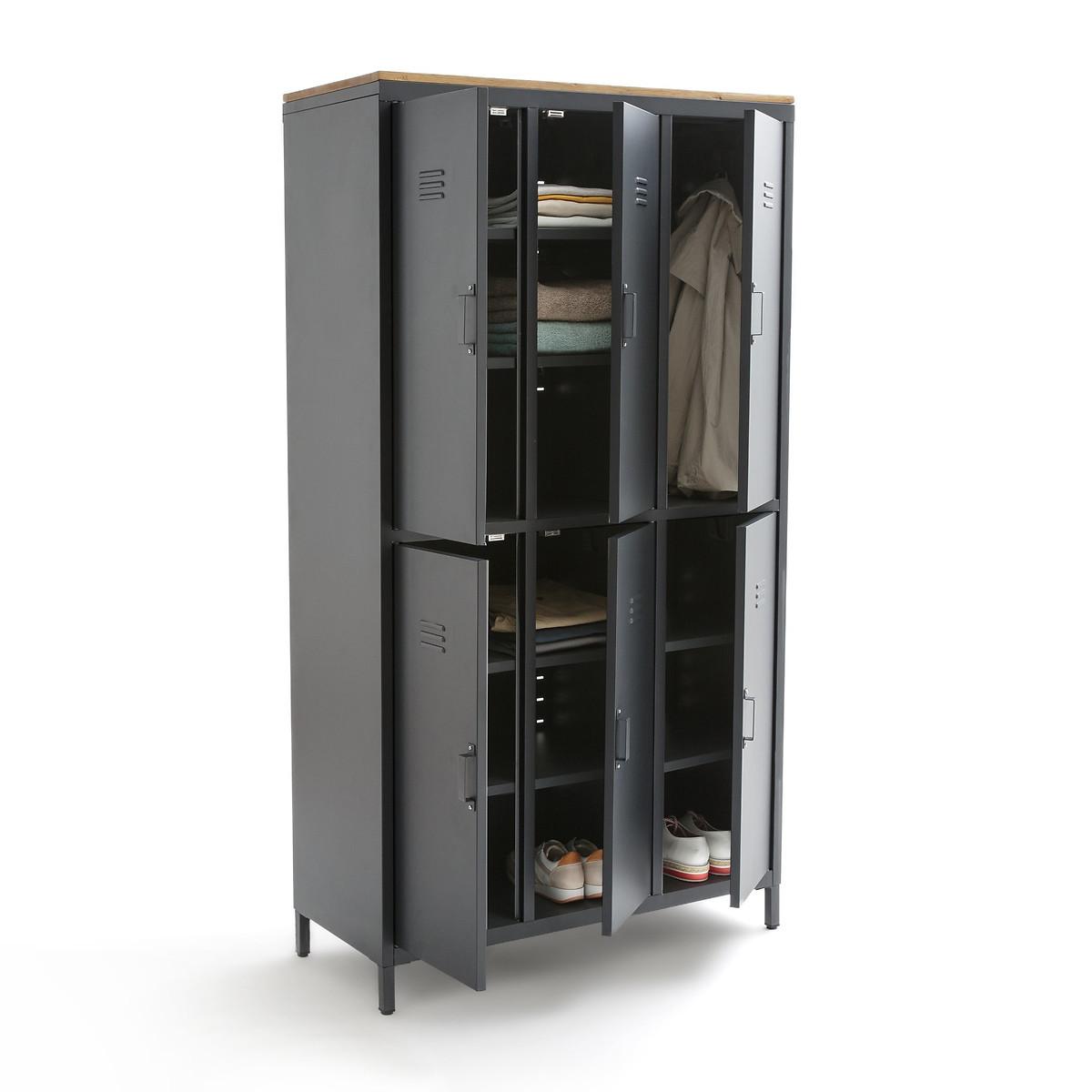 La Redoute Intérieurs Armoire/Vestiaire 6 portes métal acier  