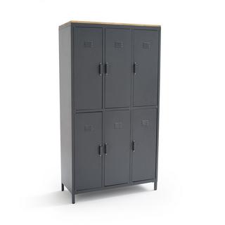 La Redoute Intérieurs Armoire/Vestiaire 6 portes métal acier  